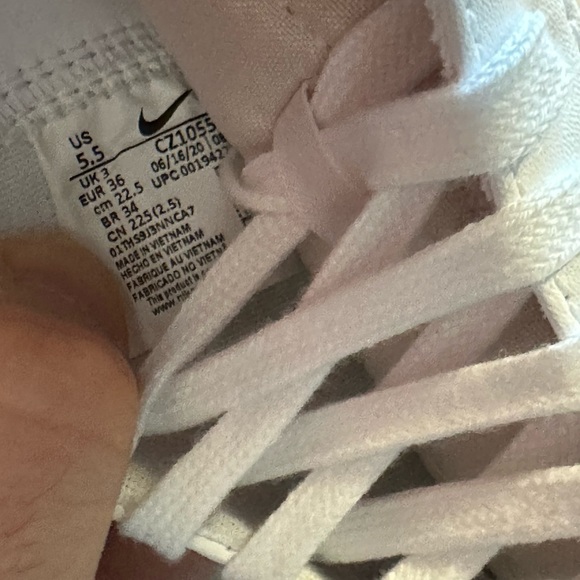 NIKE BLAZER MID WHITE RED SWOOSH - Picture 4 of 5